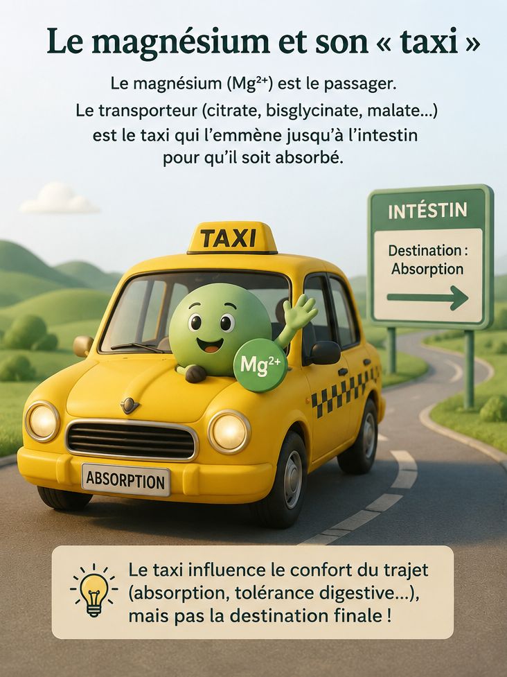Le Magnésium et son taxi
